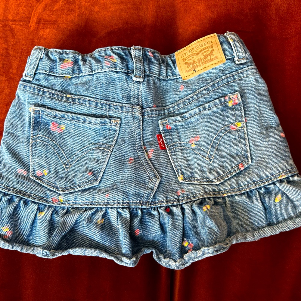 Denim skort skirt